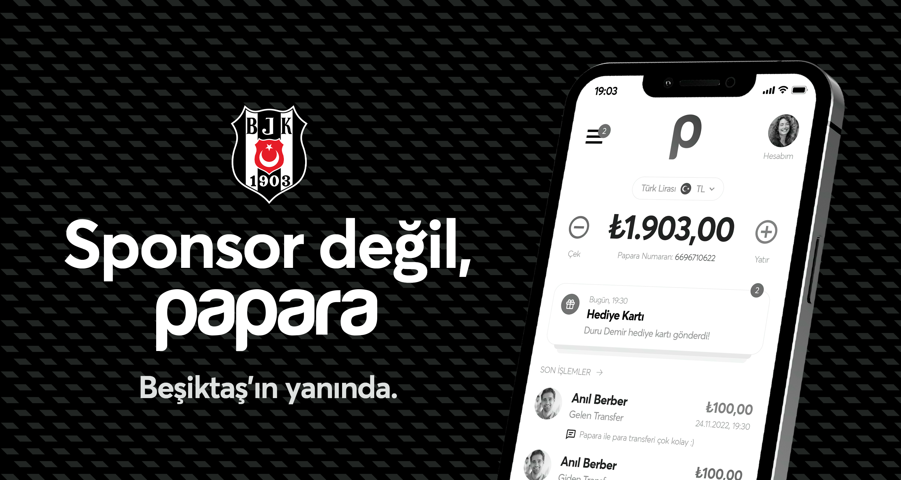 PAPARA’DAN BEŞİKTAŞ SPONSORLUĞUNA YENİ   REKLAM KAMPANYASI