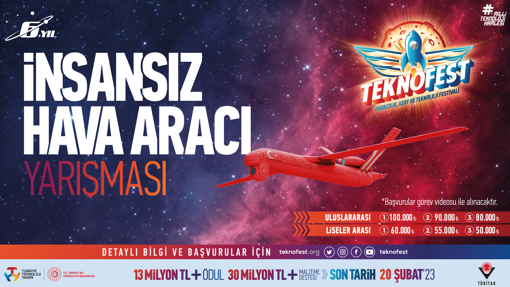 TEKNOFEST İnsansız Hava Araçları Yarışması’na Başvurular Yeniden Açıldı