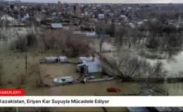Kazakistan, Eriyen Kar Suyuyla Mücadele Ediyor
