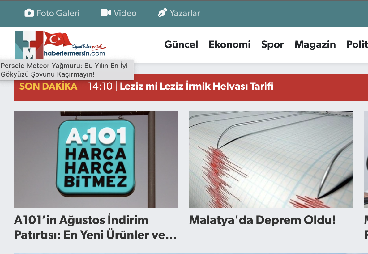 Haberlermersin.com Mersin haberleri