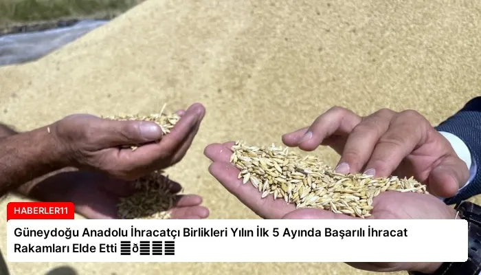 Güneydoğu Anadolu İhracatçı Birlikleri Yılın İlk 5 Ayında Başarılı İhracat Rakamları Elde Etti ⏬👇