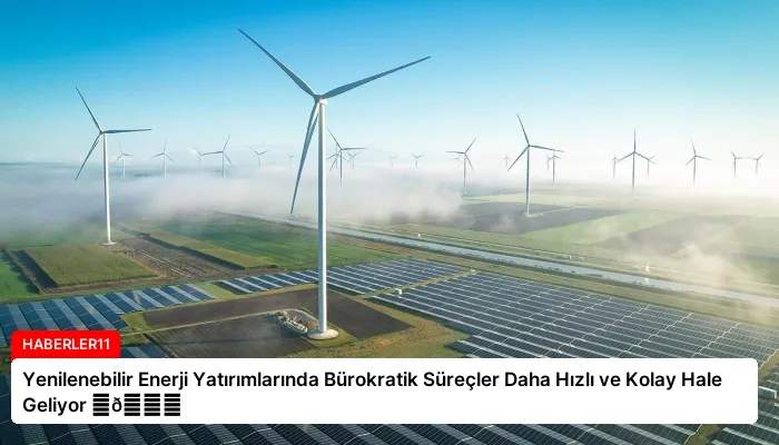 Yenilenebilir Enerji Yatırımlarında Bürokratik Süreçler Daha Hızlı ve Kolay Hale Geliyor ⏬👇
