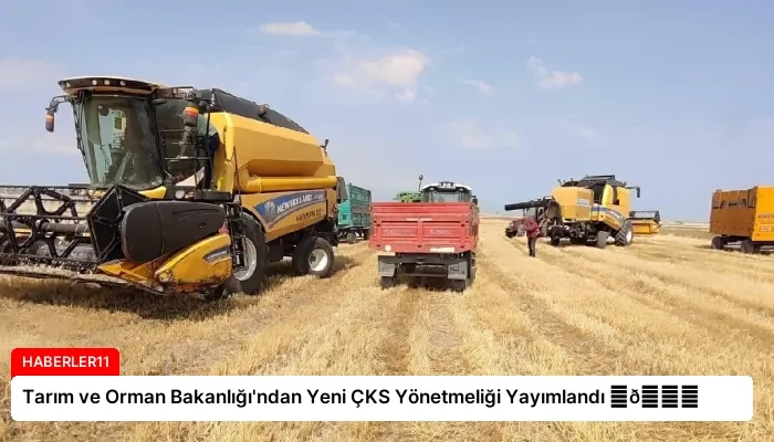 Tarım ve Orman Bakanlığı’ndan Yeni ÇKS Yönetmeliği Yayımlandı ⏬👇