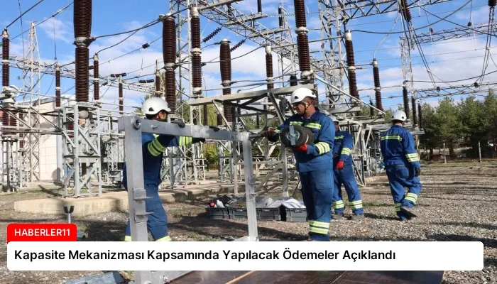 Kapasite Mekanizması Kapsamında Yapılacak Ödemeler Açıklandı
