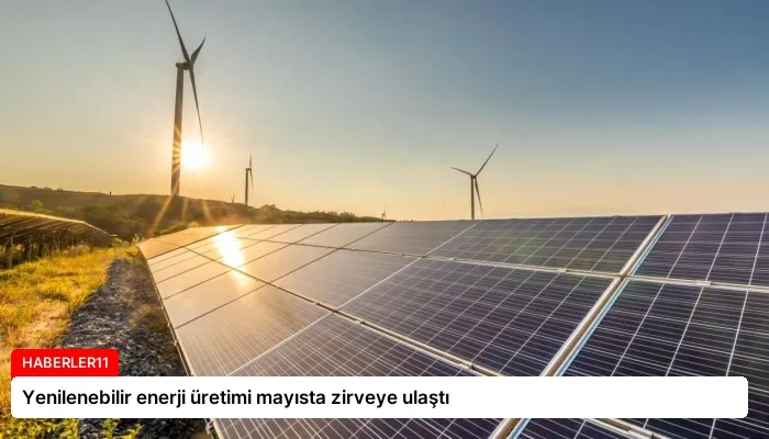 Yenilenebilir enerji üretimi mayısta zirveye ulaştı