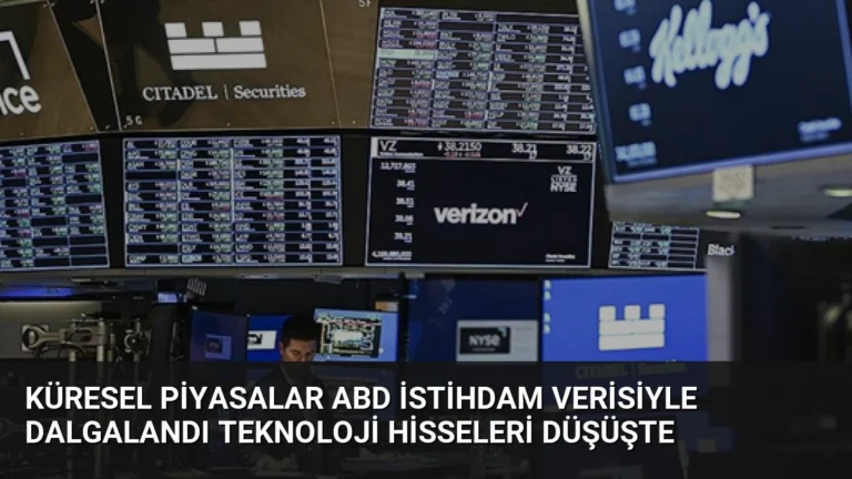 Küresel Piyasalar ABD İstihdam Verisiyle Dalgalandı Teknoloji Hisseleri Düşüşte