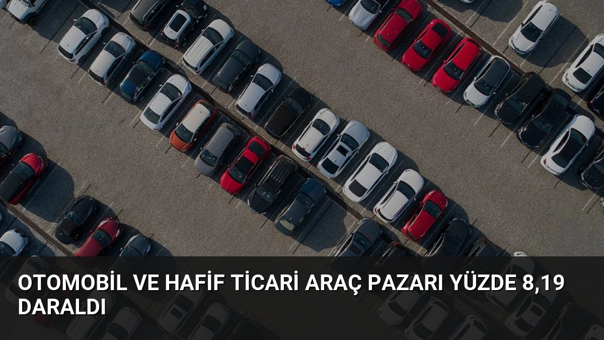 Otomobil ve Hafif Ticari Araç Pazarı Yüzde 8,19 Daraldı