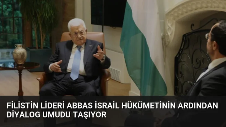 Filistin Lideri Abbas İsrail Hükümetinin Ardından Diyalog Umudu Taşıyor