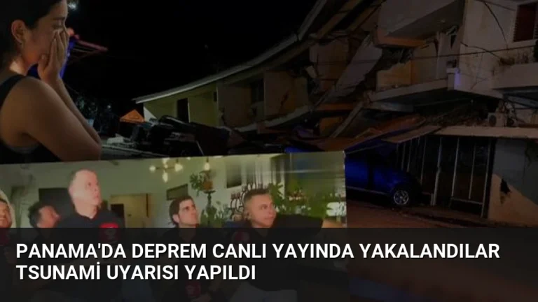 Panama’da Deprem Canlı Yayında Yakalandılar Tsunami Uyarısı Yapıldı